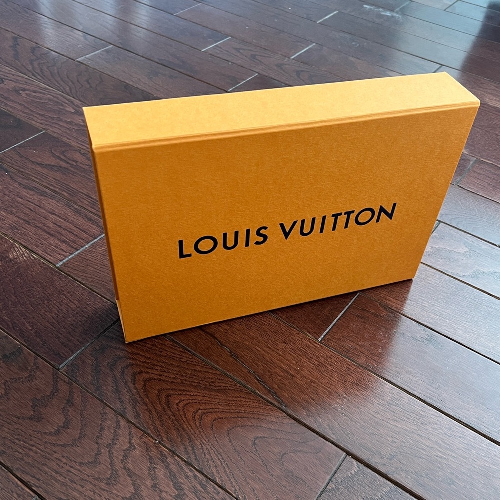 Louis Vuitton Orange Gift Box with Black Logo